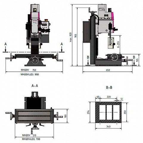 Сверлильно-фрезерный станок OPTImill MH 20VLDФото 1382-04.jpg